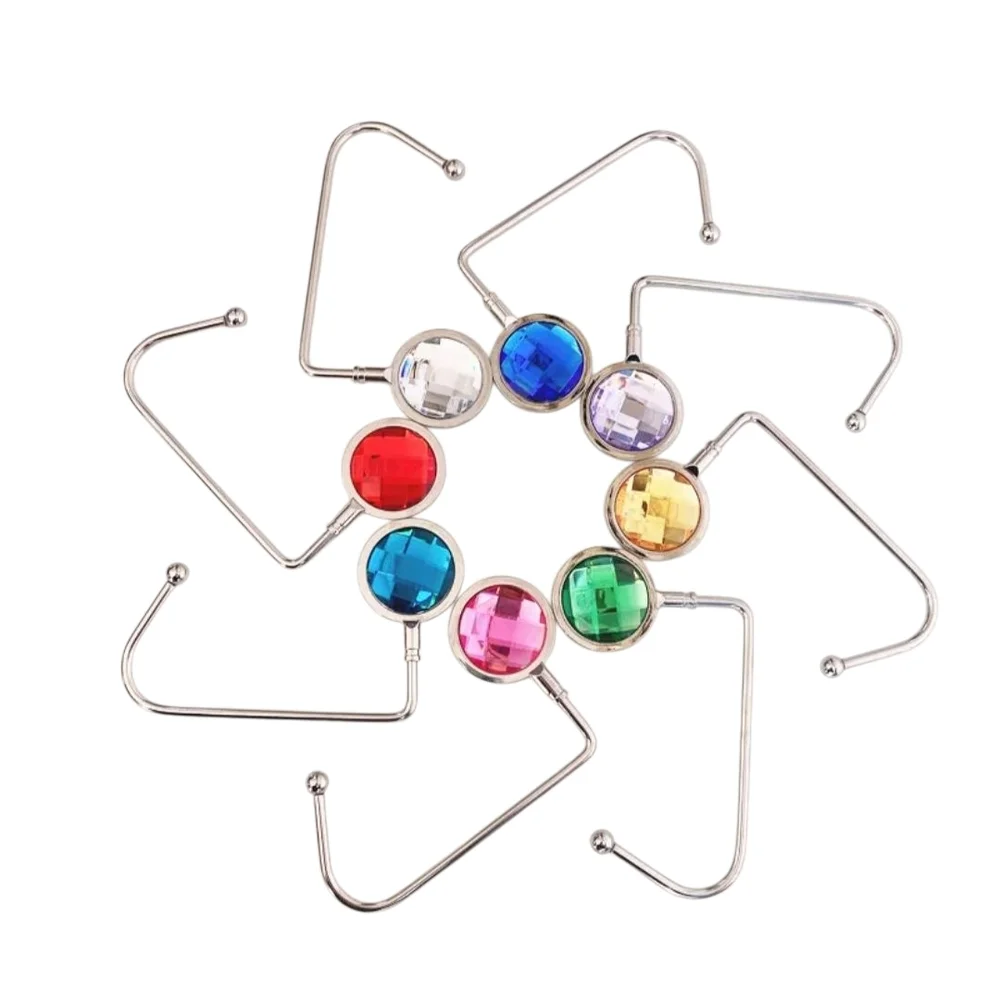 Purse Hooks Rhinestone In Your Choice Of An Assortment Of Colors - Picture 1 of 13